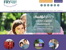 Tablet Screenshot of fryorthodontics.com